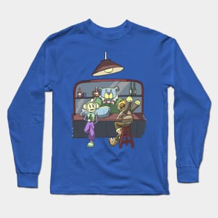 Monkey - Bot At The Bar Long Sleeve T-Shirt